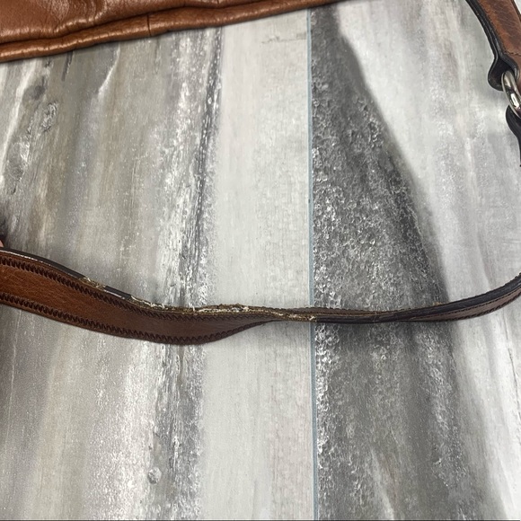 B. Makowsky Brown Super Soft Leather Some Wear - Picture 3 of 12